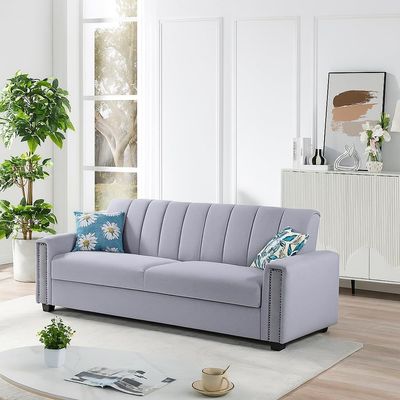  Sofa Cum Bed | Modern Convertible Sleeping Fabric Couch | 3 Seater Sofa Bed I Multipurpose Sofa Bed, Living Room Furniture