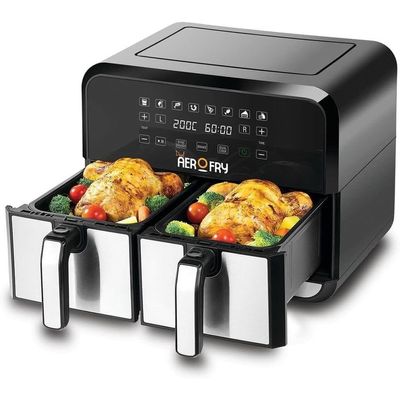 Black + Decker - Bd-Dzaf1700-B5 4L + 4L Dual Zone Aerofry  1700W