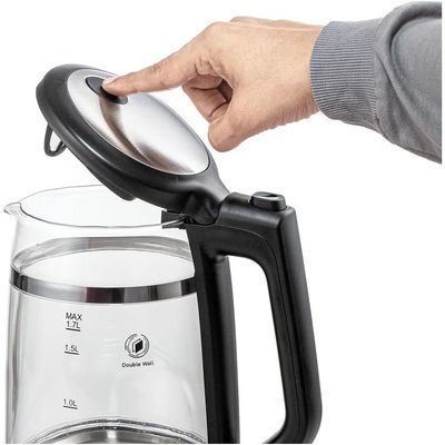 Black + Decker - Bd-Gk220-B5 Double Wall Glass Kettle
