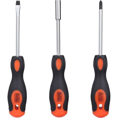 Black + Decker  126 Pieces Hand Tool Kit In Kitbox For Home Diy & Professional Use, Orange/Black - Bmt126C