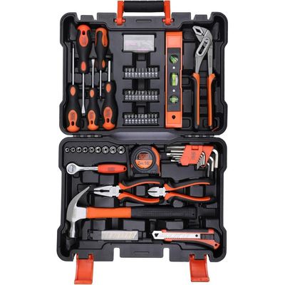 Black + Decker 154 Pieces Hand Tool Kit For Home & Office Use Bmt154C