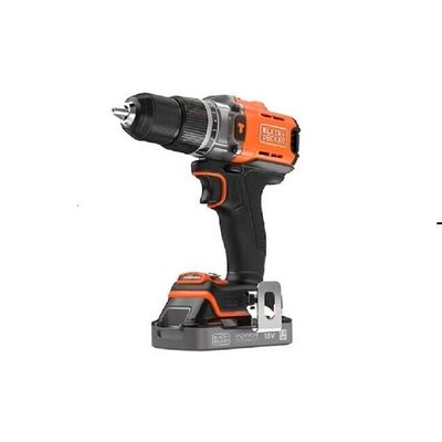 Black + Decker 8V Powerconnect Cordless Hammer Drill Multicolour 34 X 22.8 X 7.7 Cm Bcd383D1Xc-Gb