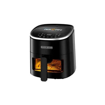 Black + Decker 8-In-1 Digital Air Fryer With Window, 7.2L Large Capacity, 1800W,Rapid Air Technology, Led Touch Display, Dehydrate Function, Dishwasher Safe Basket, Cool-Touch Handle - Af7210-B5 - 2 Years Warranty
