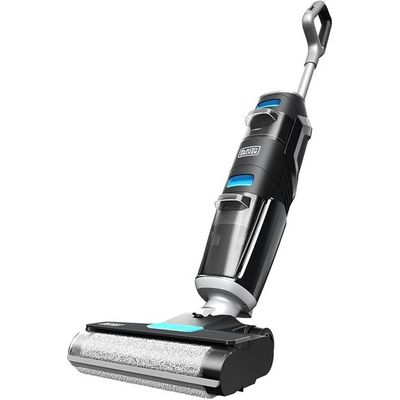 Black + Decker Cordless Wet Dry Vacuum Cleaner And Mop, Vacuum Wash Duo, Self-Cleaning, Edge Cleaning Design, Digital Display, Compact And Space-Saving, Blue - Vw252Br-B5
