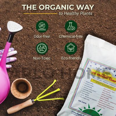 Shalimar Vegetarian Bio Organic Compost (50 Ltr) Organic Vegetarian Bio Compost â€“ Premium Plant Nutrition For Indoor and Outdoor Plants Shalimar Vegetarian Bio-organic Compost - 50 Ltr