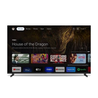Thomson 50" 4K UHD Smart Google TV â€“ Voice Remote with Google Assistant, HDR Display, Netflix & YouTube Built-In, Ultra HD 3840x2160, Slim Side Feet, 3-Year Warranty