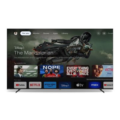 Thomson 85" QLED Pro Google TV â€“ Quantum Dot, 144Hz Refresh Rate, Dolby Vision & Atmos, Voice Remote with Google Assistant, Frameless 4K UHD Display, Side Feet Design, Premium TV, 3-Year Warranty