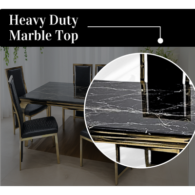 7 Pieces Dining Sets, Table and Chairs Set for 6 Person, Sturdy Kitchen Dining Room Set,Suitable Table Furniture for Home