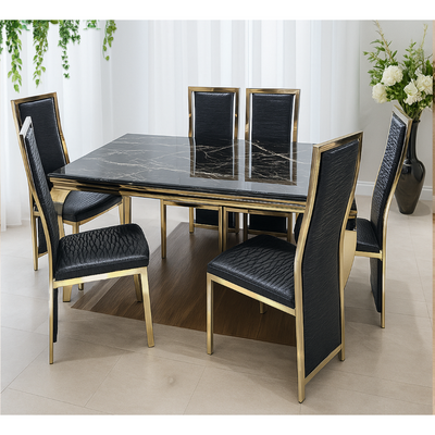 7 Pieces Dining Sets, Table and Chairs Set for 6 Person, Sturdy Kitchen Dining Room Set,Suitable Table Furniture for Home 7 Pieces Dining Sets, Table and Chairs Set for 6 Person, Sturdy Kitchen Dining Room Set,Suitable Table Furniture for Home