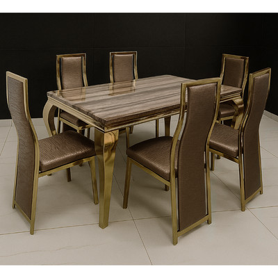 7 Pieces Dining Sets, Table and Chairs Set for 6 Person, Sturdy Kitchen Dining Room Set,Suitable Table Furniture for Home 7 Pieces Dining Sets, Table and Chairs Set for 6 Person, Sturdy Kitchen Dining Room Set,Suitable Table Furniture for Home