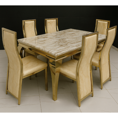 7 Pieces Dining Sets, Table and Chairs Set for 6 Person, Sturdy Kitchen Dining Room Set,Suitable Table Furniture for Home 7 Pieces Dining Sets, Table and Chairs Set for 6 Person, Sturdy Kitchen Dining Room Set,Suitable Table Furniture for Home