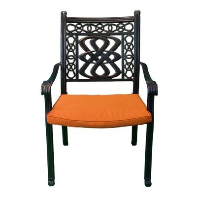 Schondor-Bermen-Arm Chair-60x60x94 CM-Aluminum- Orange