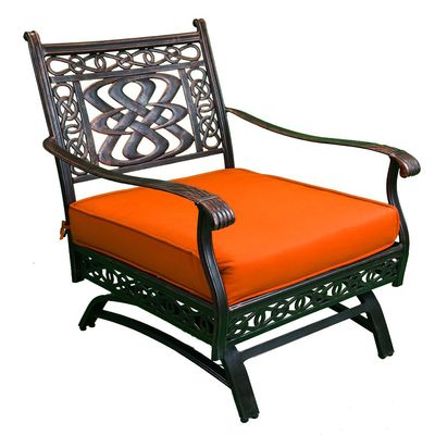Schondor-Rocking Chair -Bermen style -84x73x94 CM-Orange 