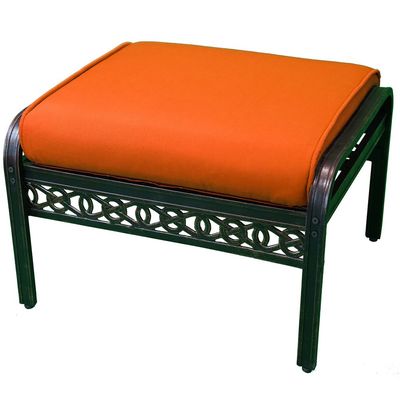 Schondor-Puff- Bermen style -62x72x41.5 CM-Aluminum - Orange 