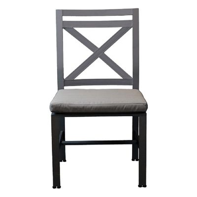 Shondor- Armless Chair-Dallas Style-48x50x93Cm-Aluminum-1Year