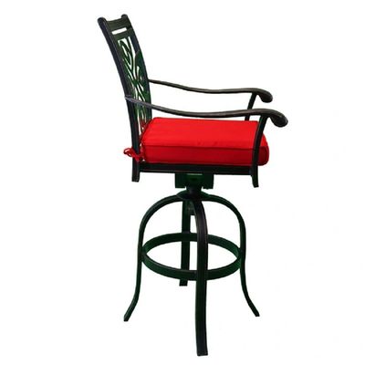 Swivel Bar Chair-Sandiego Style-61x55x121Cm-Aluminum-1Year