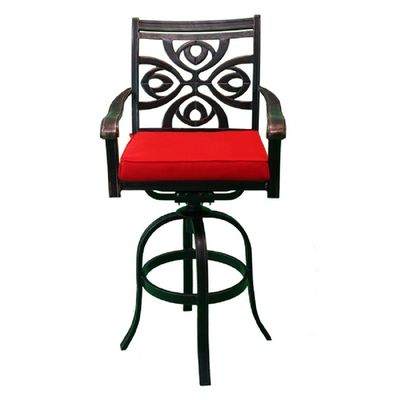 Swivel Bar Chair-Sandiego Style-61x55x121Cm-Aluminum-1Year
