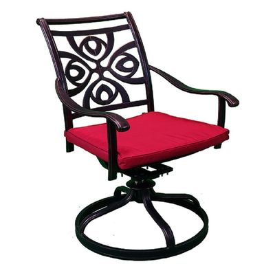 Swivel Chair-Sandiego Style-68x62x92Cm-Aluminum-1Year