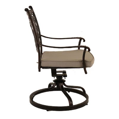 Swivel Chair -Philadelphia Style-65x54x85Cm-Aluminum-1Year