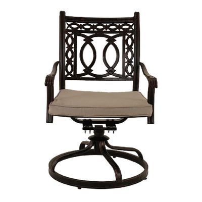 Swivel Chair -Philadelphia Style-65x54x85Cm-Aluminum-1Year