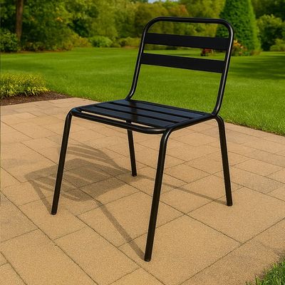  Armless Chair -Milan Style-50x62x89Cm-Aluminum-1Year
