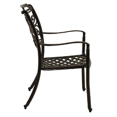 Arm Chair -Venice Style-60x60x91Cm-Aluminum-1Year