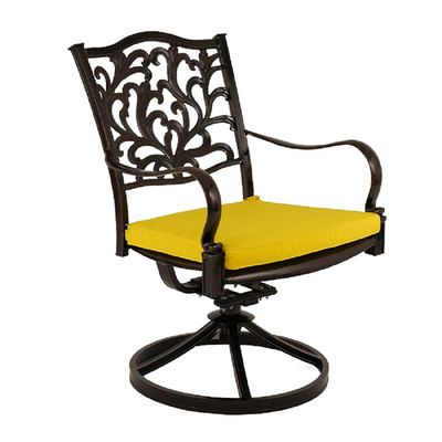 Swivel Chair -Santorini Style-64x64x92Cm-Aluminum-1Year