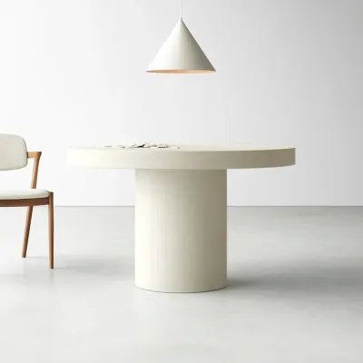 Porto Concrete Indoor/Outdoor Dining Table Sand