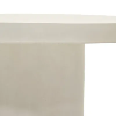 Porto Concrete Indoor/Outdoor Dining Table White
