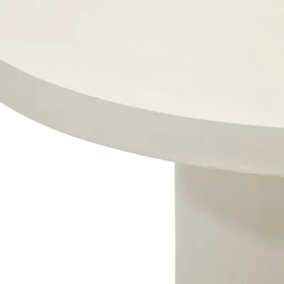 Porto Concrete Indoor/Outdoor Dining Table White