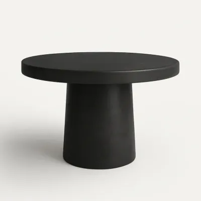 Porto Concrete Indoor/Outdoor Dining Table Black