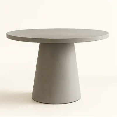 Tulip Concrete Indoor/Outdoor Dining Table Grey