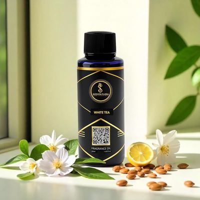 White Tea Fragrance Oil For Diffusers 50Ml | Fresh Citrus & Floral Blend With White Lemon, Tea & Musk | Aromatherapy For Home, Office & Commercial Use | Calming & Refreshing Scent