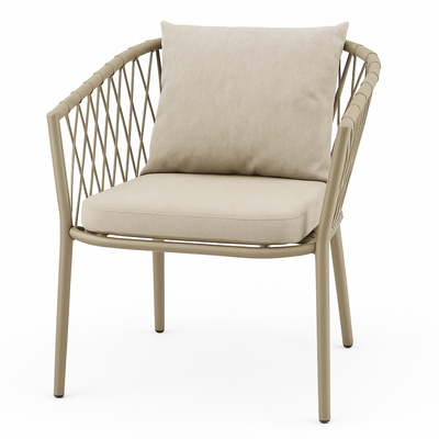 Suzx Modern Outdoor Lounge Armchair Weather-Resistant Patio Sofa