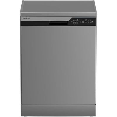 Hitachi Dishwasher | 14 Place Settings | 6 Programs | Auto, Intensive, Eco | Silent Dishwasher | Overflow Safety | Inox | HDF-F146VS  