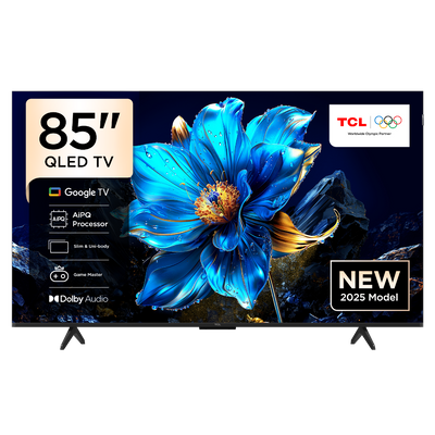TCL 85 Inch 4K QLED Google TV 2025 | Slim & Uni-body | AiPQ Processor | Dolby Vision & Atmos | HDR10+ | HVA Panel | 85P7K |