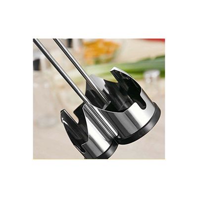 Cuisine Art Soda Lime Glass Condiment Set, 5 Pieces, Transparent