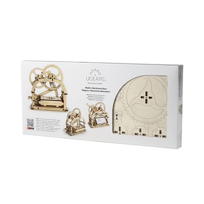 Ugears, Made in Europe, 3D Wooden Puzzle, Mechanical Model Kit, Tabletop, Antique Style, Unisex, DIY Self-Assembly Woodcraft Construction Toy, Perfect for Gifting, No Glue Needed, 61 Parts, UGR-70001