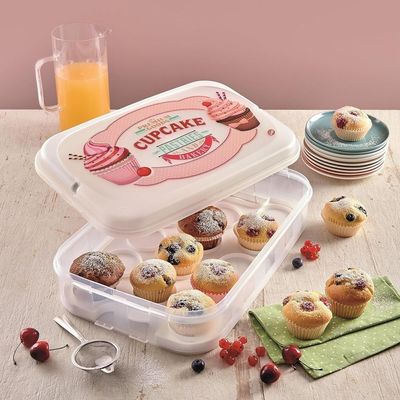 Snips 14-Cupcake Holder with Reversible Tray & Handle – 7L, Made in Italy