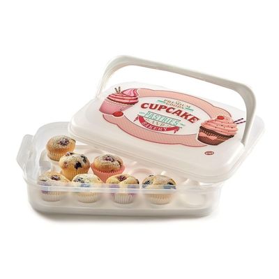 Snips 14-Cupcake Holder with Reversible Tray & Handle – 7L, Made in Italy