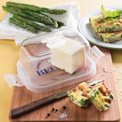 Snips Farm Butter Keeper with Tray & Transparent Cover – Made in Italy