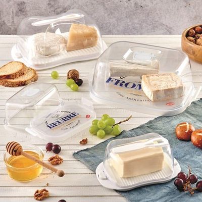 Snips Farm Butter Keeper with Tray & Transparent Cover – Made in Italy