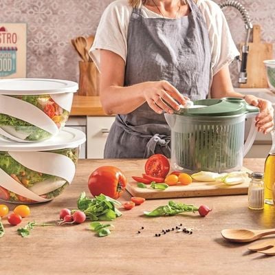 Snips Wash & Dry Salad Spinner 3L with Ergonomic Handle – Made in Italy