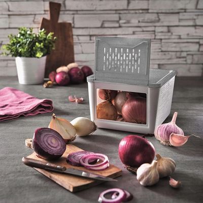 Snips Onion & Vegetable Keeper 2KG with Ventilated Lid – Made in Italy