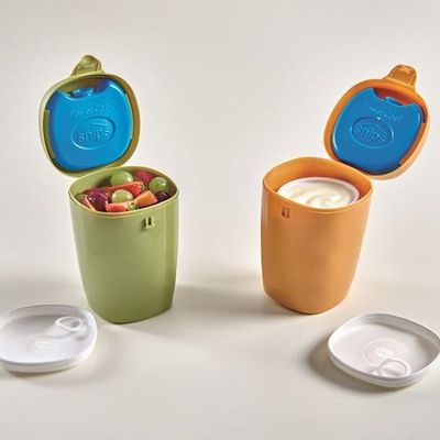 Snips Orange Yogurt Ice Box with Ice Pack & Leak-Safe Lid – Made in Italy