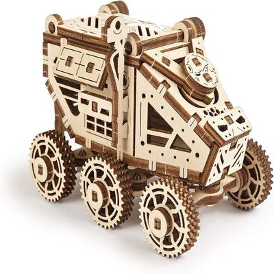 Ugears, Made in Europe, 3D Wooden Puzzle Science STEM Mars Rover, DIY, Engineering Activity, STEM School Project, Mechanical Model Kit, Eco Building 3D Toy, Perfect for Gifting, UGR-70134