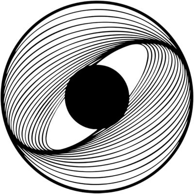 Wooden Wall Art With Self Adhesive Base - Black (3D Vertigo Illusion)