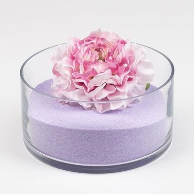 Pearled Candle Wax Sand With 20 Eco Wicks - Purple - 500g