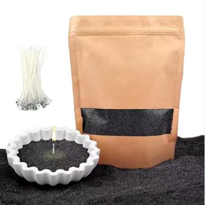 Pearled Candle Wax Sand With 20 Eco Wicks - Black - 500g