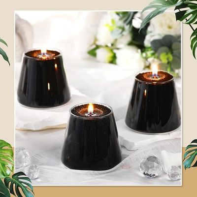 Pearled Candle Wax Sand With 20 Eco Wicks - Black - 1Kg